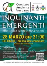 Locandina: INQUINANTI EMERGENTI